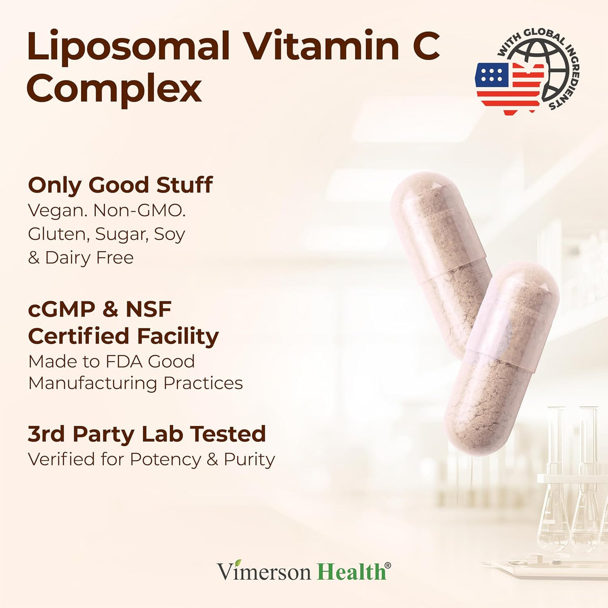 Liposomal Vitamin C 1000mg – Enhanced Absorption Vitamin C Capsules – Immune Support Supplement – High Potency for Antioxidant Support – Gentle on Digestion & Fast Uptake. 60 Capsules - görsel 4