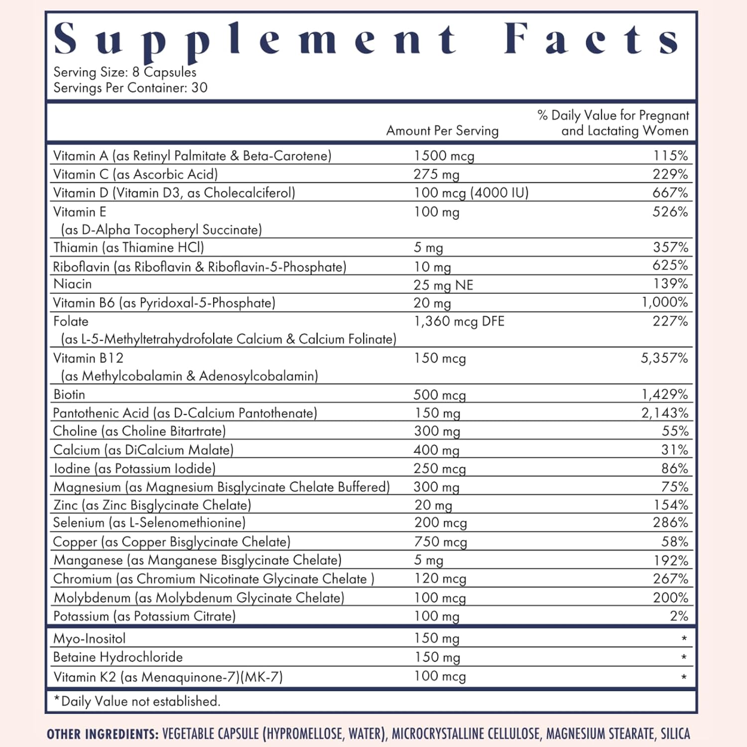 FullWell Women's Prenatal Multivitamin - 240 Capsules (60 Servings, Pack of 2) - görsel 7