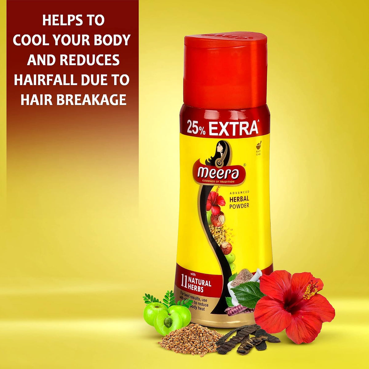 Meera Advanced Herbal Hair Wash Powder (150g) - görsel 5