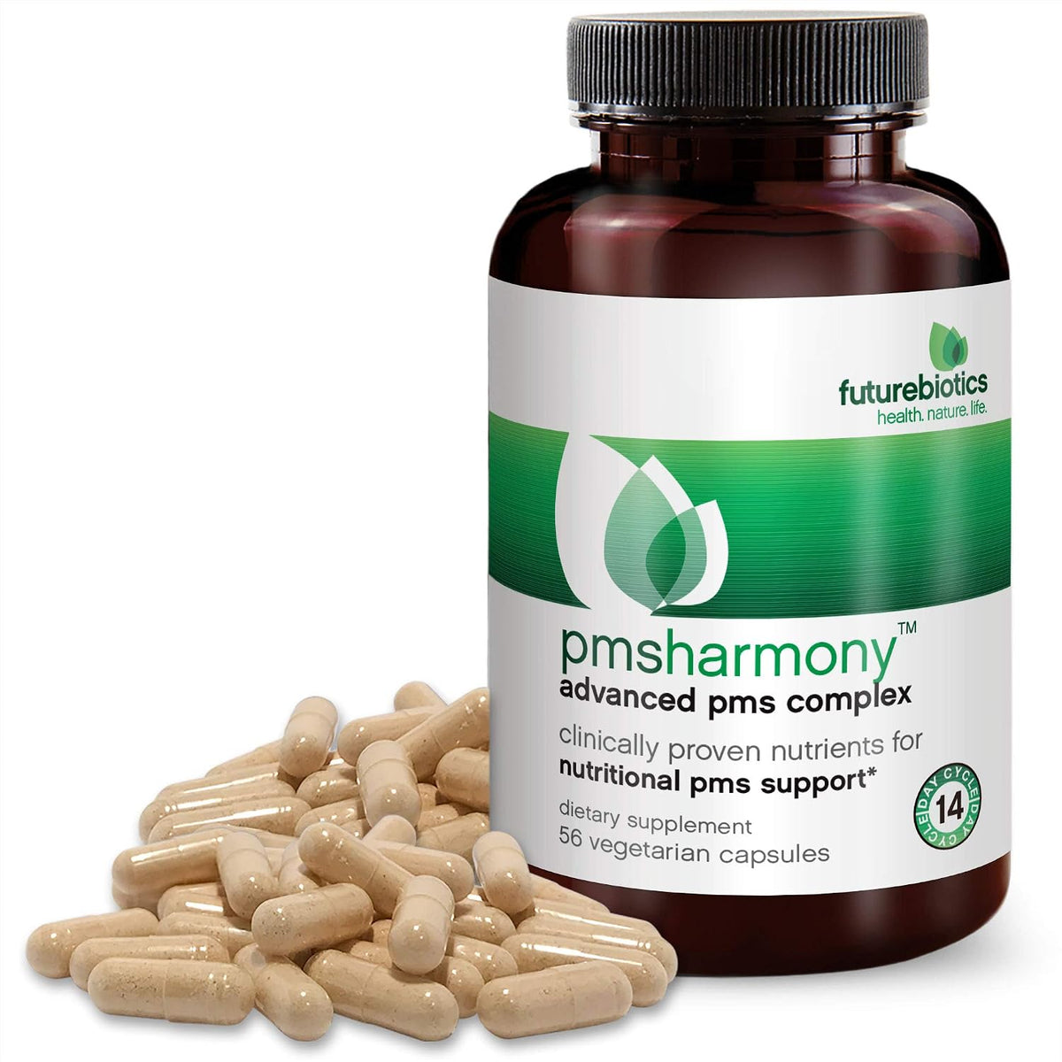 Futurebiotics Pmsharmony Veg Capsules – Hormone Balance Support with Organic Ingredients, 56 Capsules - görsel 3