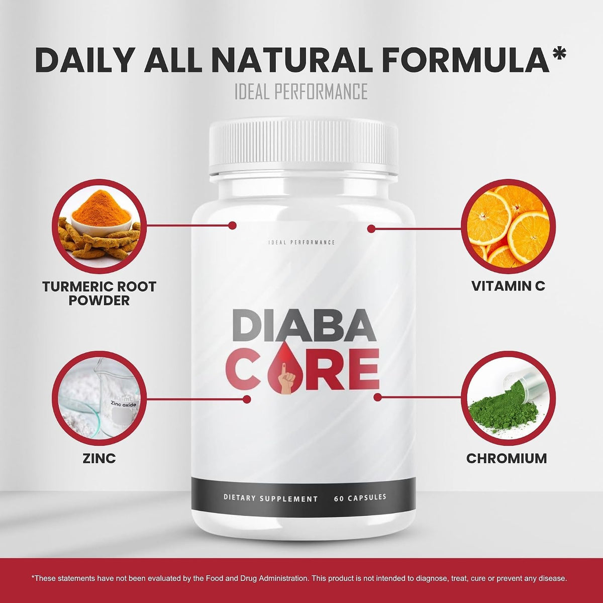Diabacore Food Supplement (3 Pack, 180 Capsules) - görsel 5