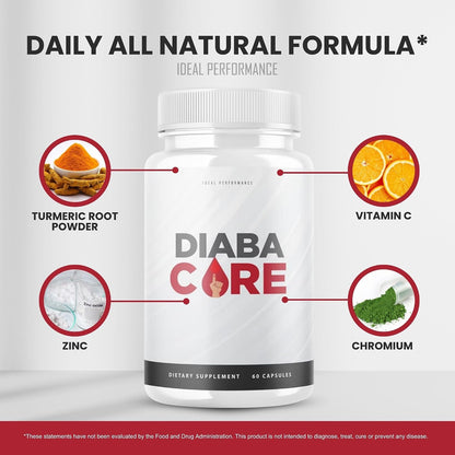 Diabacore Food Supplement (3 Pack, 180 Capsules)
