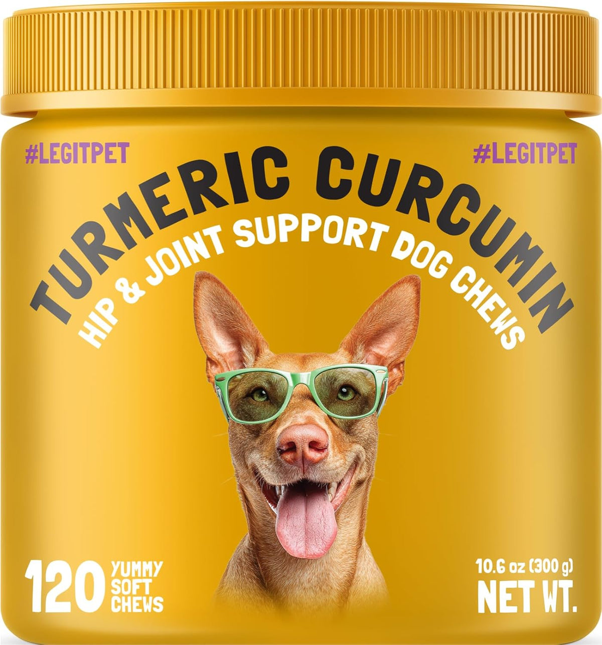 Turmeric Curcumin Hip & Joint Dog Supplement with Collagen & BioPerine - 120 Chews - görsel 1