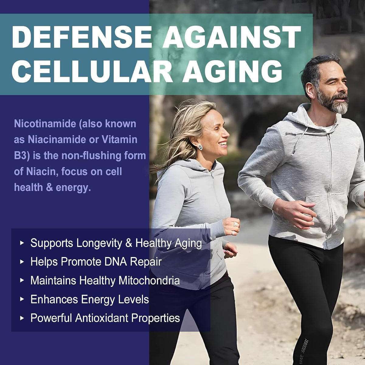 NEVISS Nicotinamide 500mg Gummies with Collagen Peptides – Flush-Free Vitamin B3 for NAD+ Support & Cellular Health, Sugar-Free, 60 Count - görsel 4