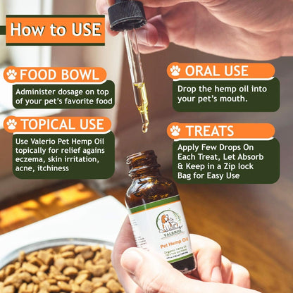 Valerio Pets Hemp Oil for Dogs and Cats (118 ml)