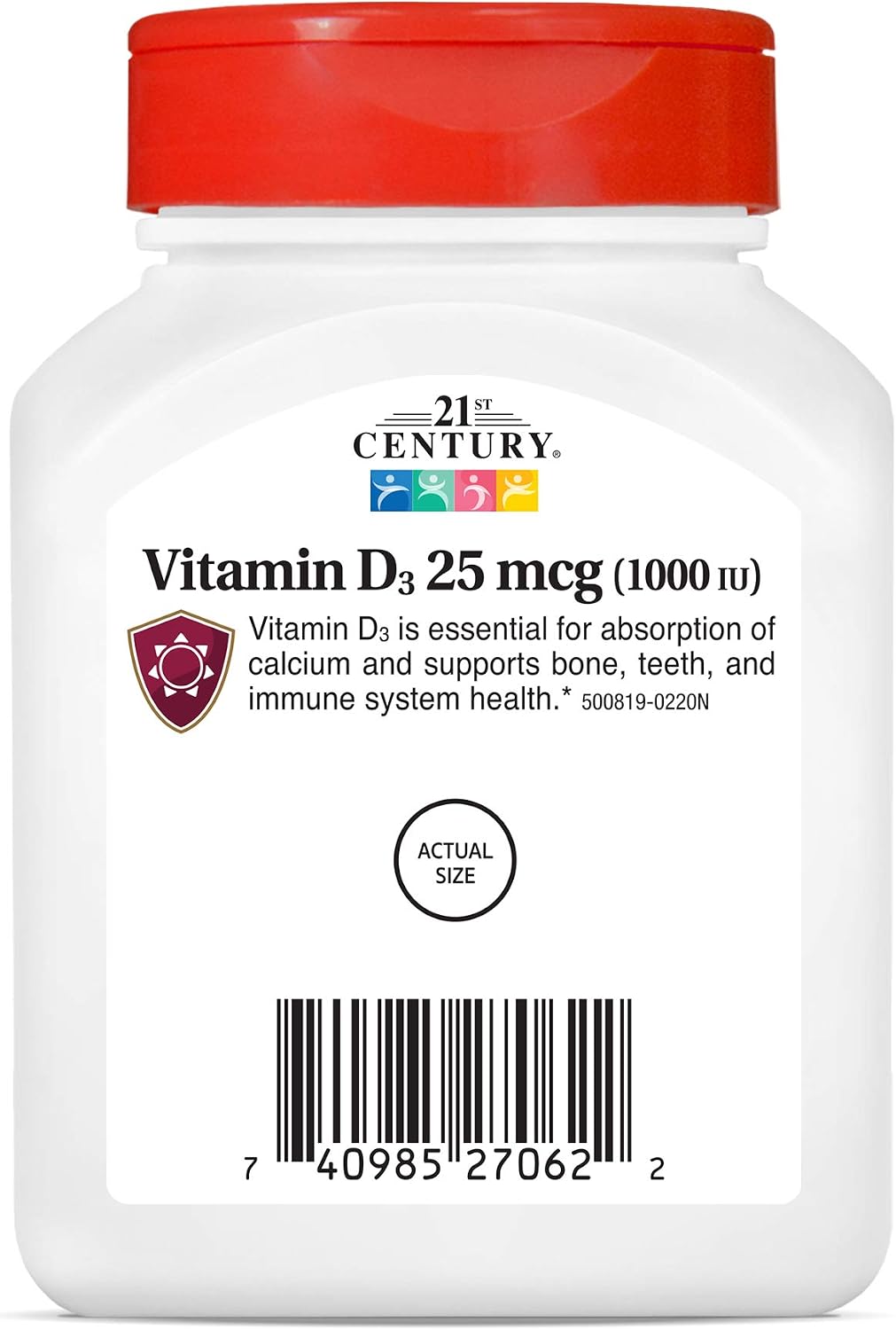 21st Century Vitamin D3 1000 IU Tablets (110 Tablets) – Pack of 3 - görsel 5
