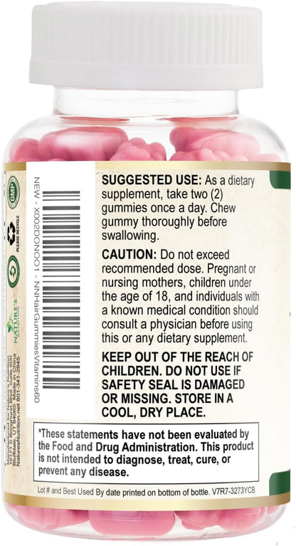 Biotin 5000 mcg Gummies for Hair, Skin & Nails – Extra Strength