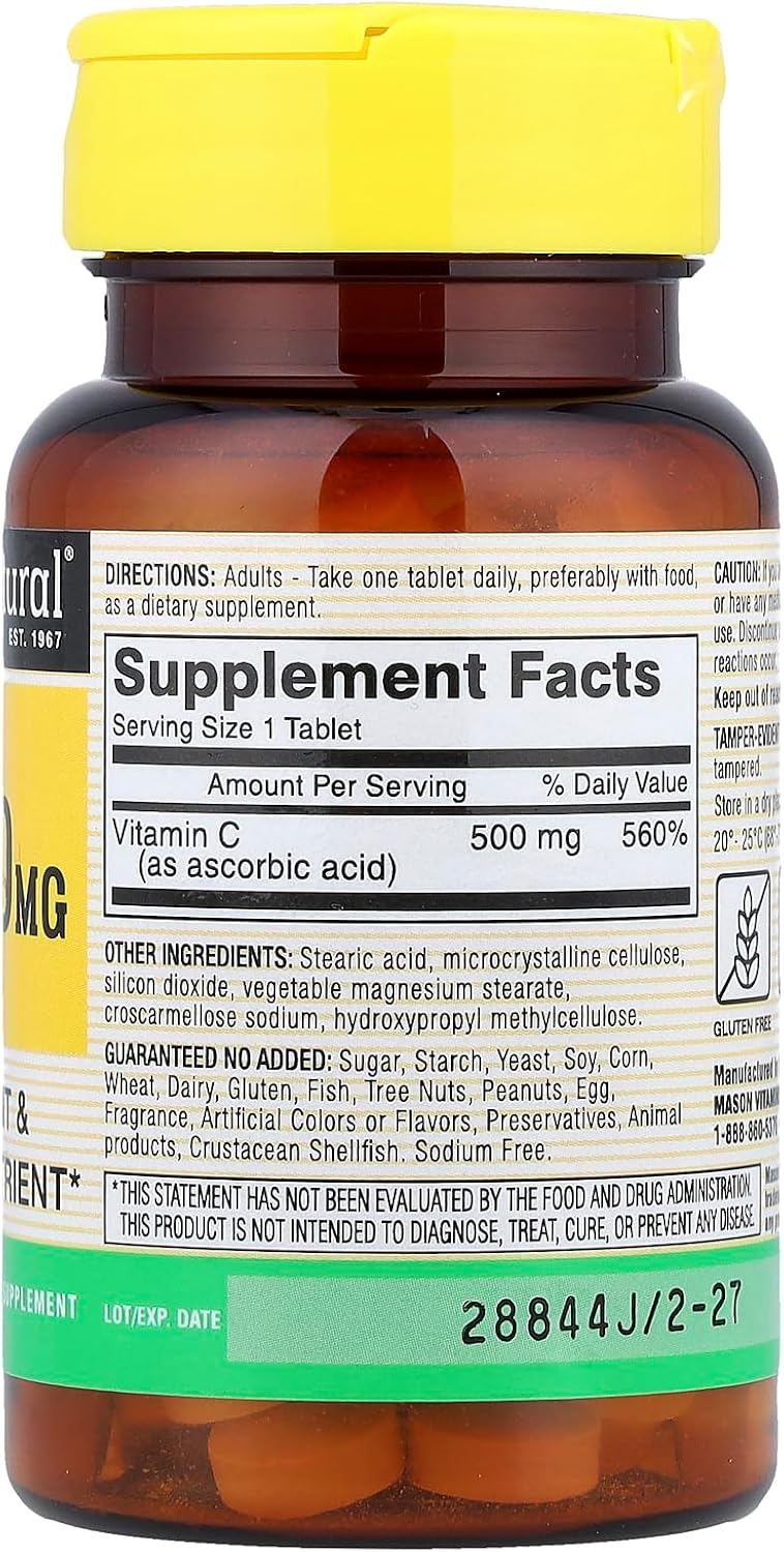 Mason Natural C 500 mg - 100 Tablets - görsel 2