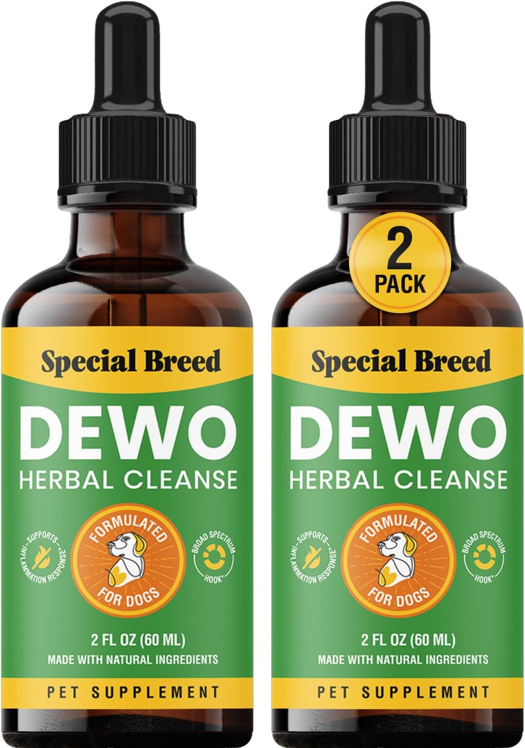 Natural Intestinal Defence for Dogs, Herbal Cleanse with Wormwood, Black Walnut – Digestive Support Promotes Gut Health & Flora Balance, Advanced Broad Spectrum Formula – Made in the USA, 4 fl oz (118 ml) - görsel 7