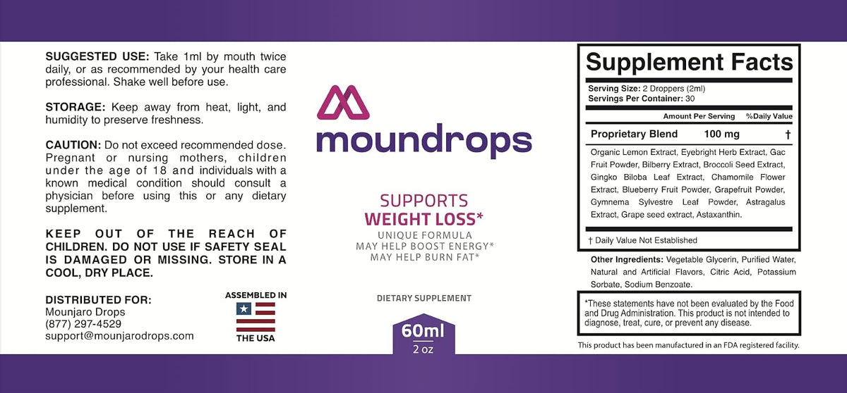 Moundrops – Official All-Natural Liquid Food Supplement (90 Servings) - görsel 2