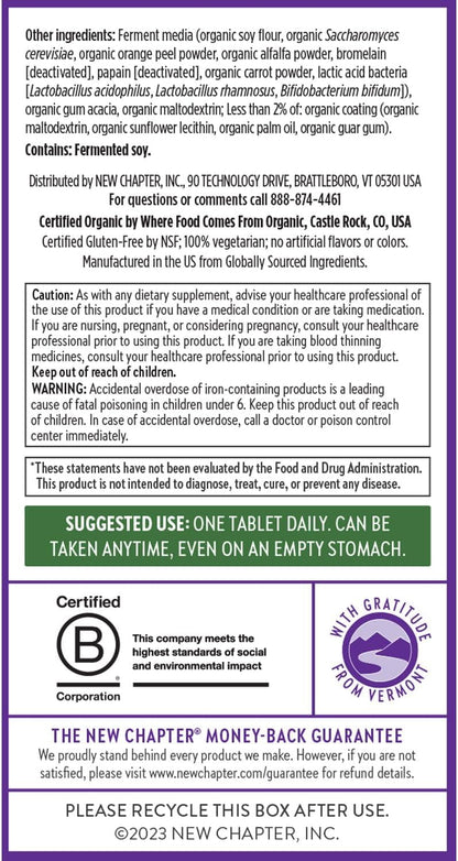 New Chapter Every Woman's One Daily Multivitamin – 72 Tablets