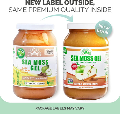 Wildcrafted Irish Sea Moss Gel – Apple Cinnamon (1 Jar)