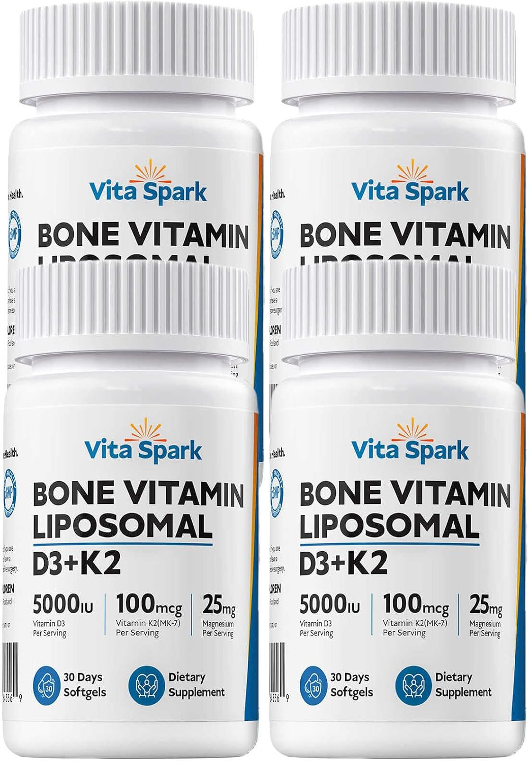 Vitamin D3 K2 with Magnesium - Liposomal Bone Vitamins Supplement, 5000IU D3, 100mcg K2 MK-7, 60 Mini Soft gel capsules - görsel 8