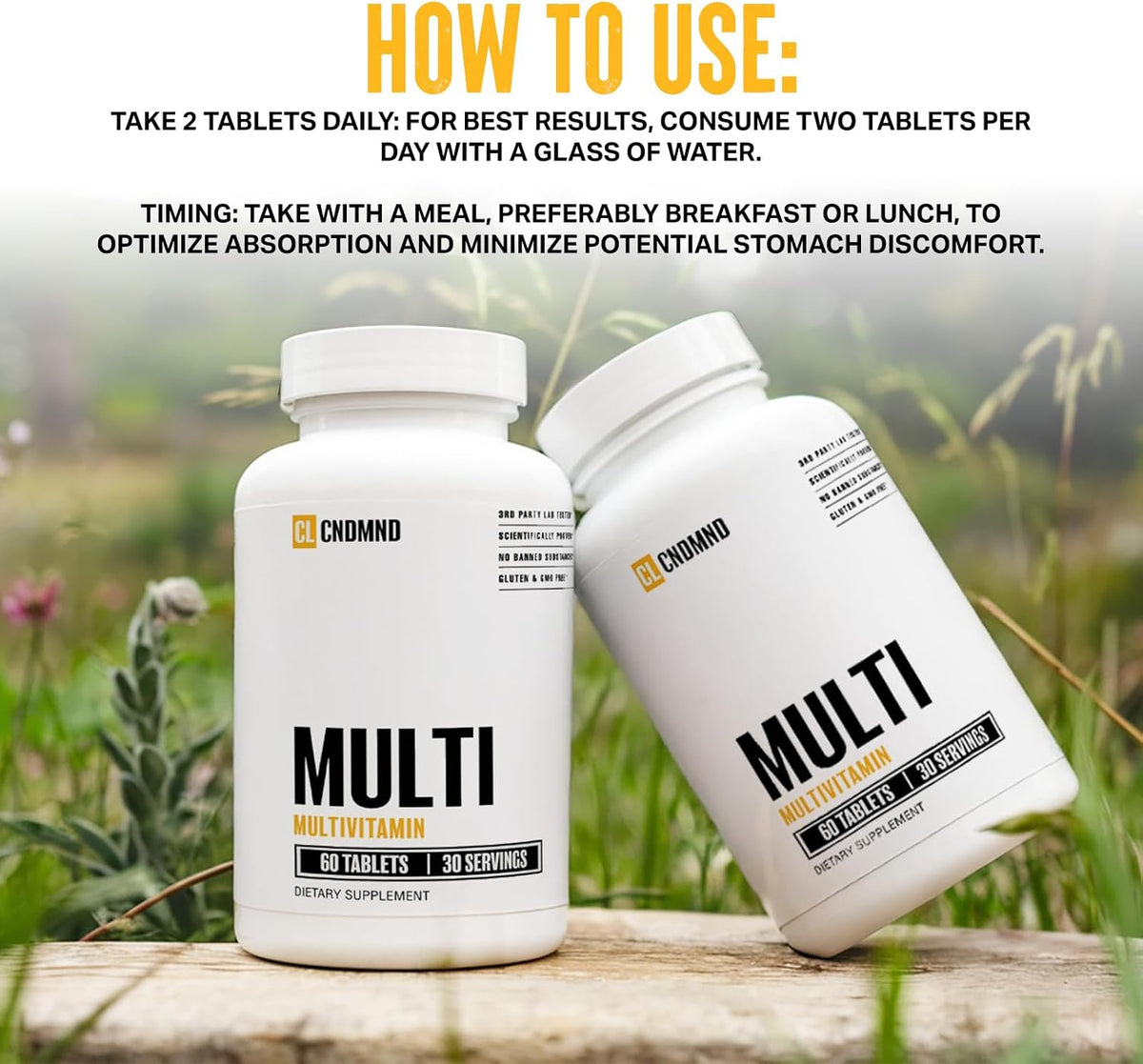 CONDEMNED Multivitamin for Men & Women – Essential Vitamins, Minerals & Nutrients, 60 Tablets - görsel 4