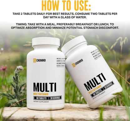 CONDEMNED Multivitamin for Men & Women – Essential Vitamins, Minerals & Nutrients, 60 Tablets
