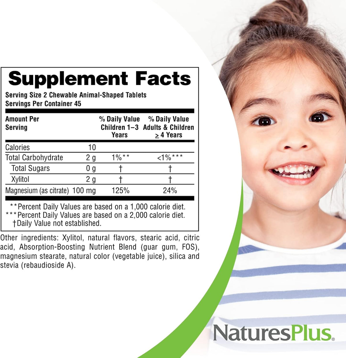 Nature's Plus Animal Parade Kids Magnesium, 90 Chewable Tablets - görsel 6