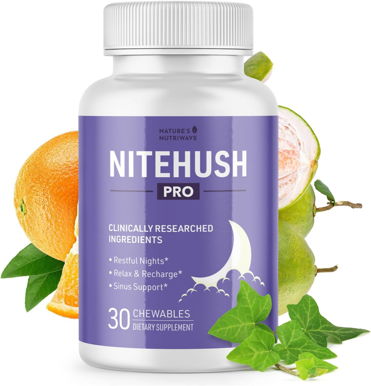 NiteHush Pro – Ivy Extract & Quercetin Chewable Tablets – 30 Tablets - görsel 1