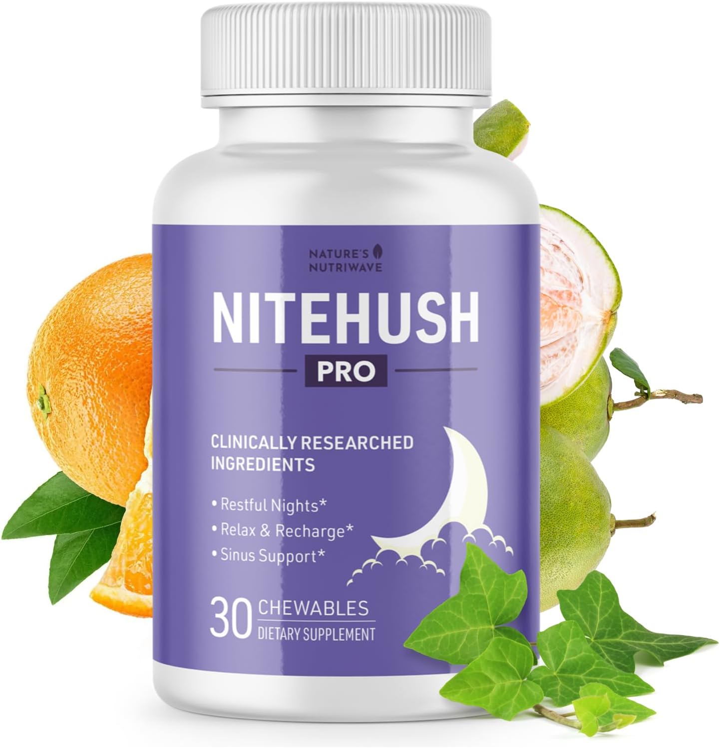 NiteHush Pro – Ivy Extract & Quercetin Chewable Tablets – 30 Tablets - görsel 1