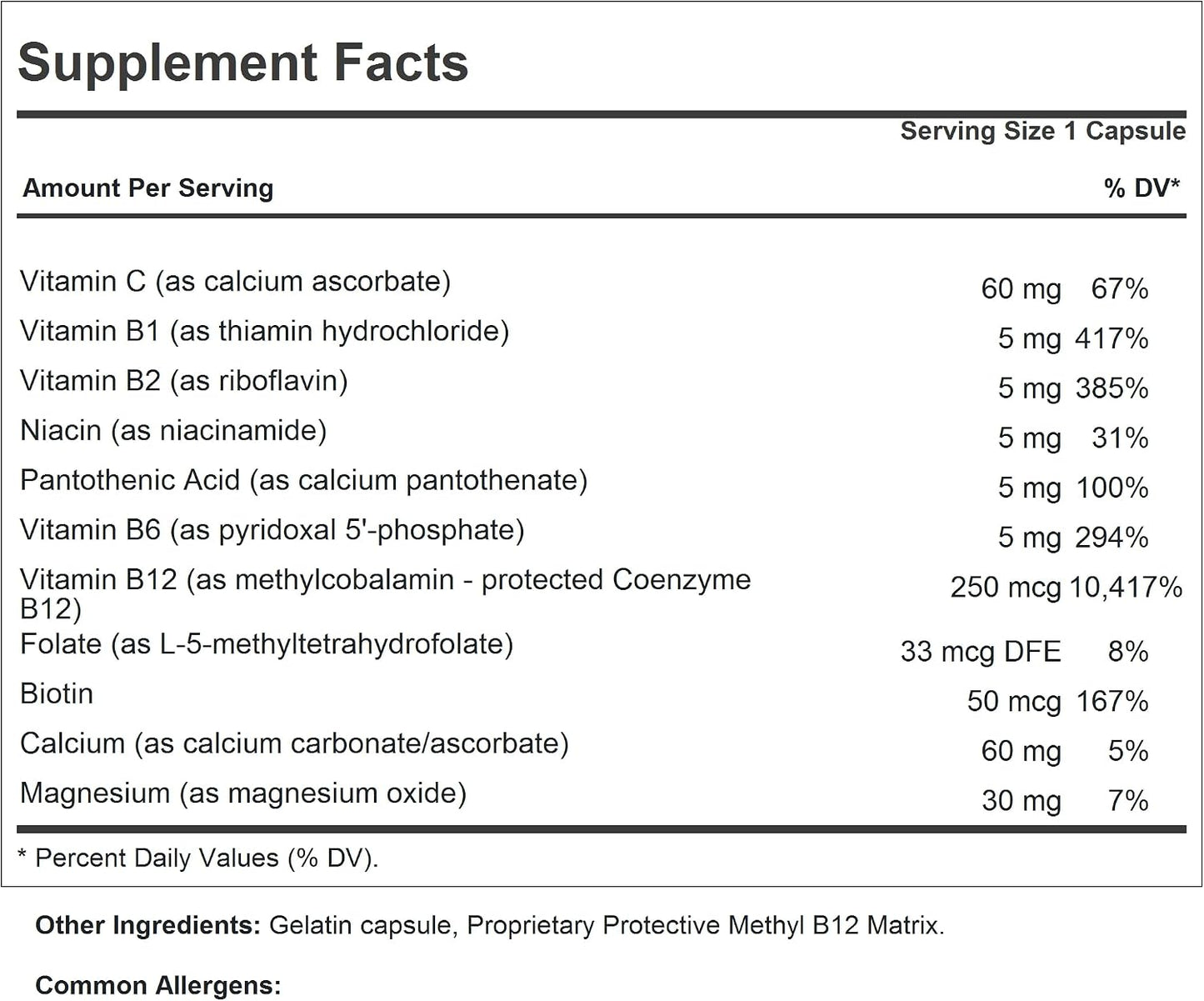 ANDREW LESSMAN Vitamin B12 250 – 60 Capsules – Absorption-Protected Methylcobalamin with B-Complex - görsel 2