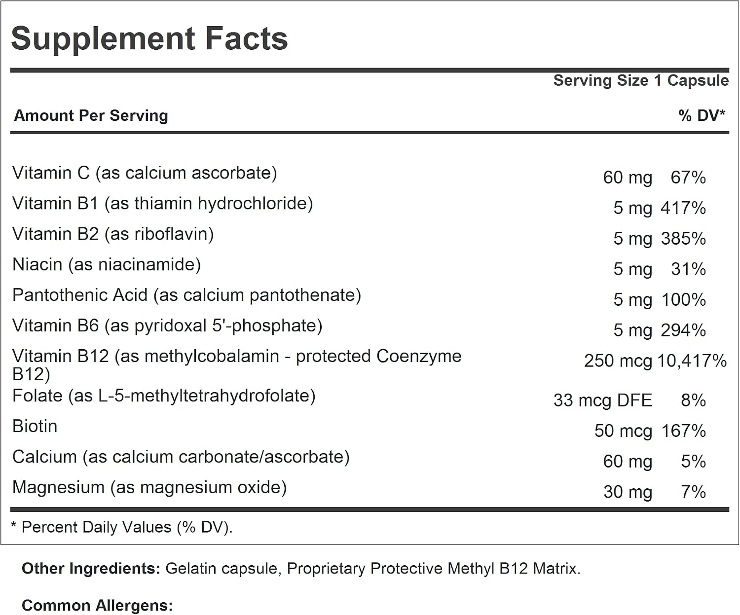 ANDREW LESSMAN Vitamin B12 250 – 60 Capsules – Absorption-Protected Methylcobalamin with B-Complex - görsel 2