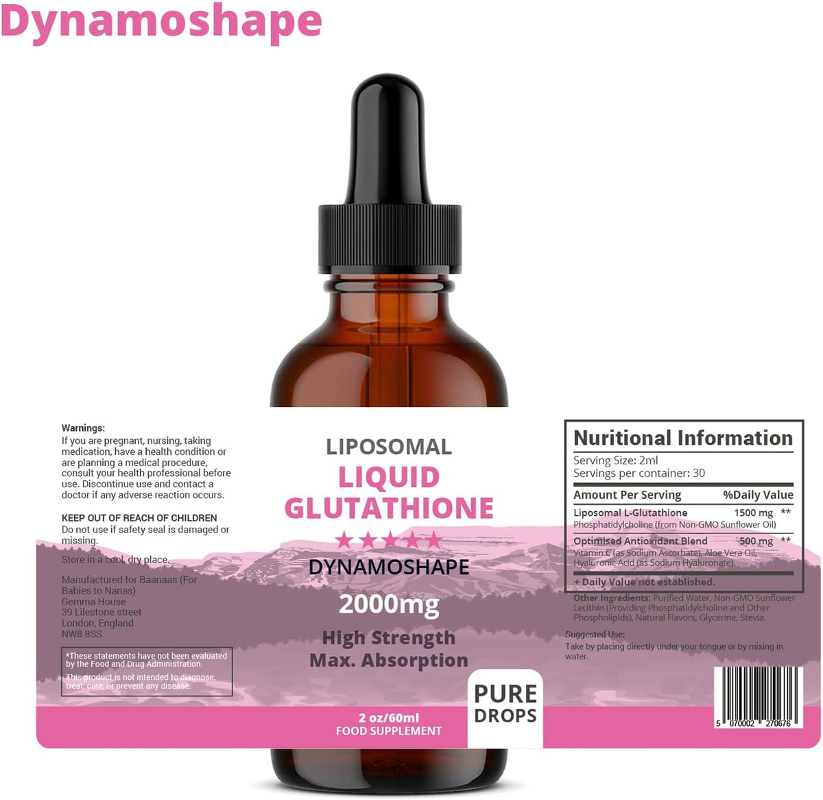 Liposomal Glutathione 2000mg with Vitamin C – Oral Liquid Antioxidant Supplement - görsel 5