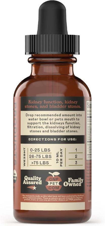 Complete Natural Products Organic Kidney & Bladder Concentrate for Pets - 4oz - Pure Organic Kidney & Bladder Concentrate