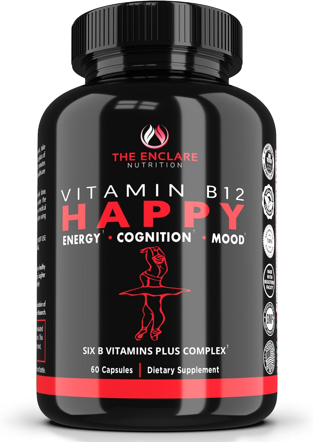 Vitamin B Complex with Vitamin C, Biotin, Inositol, Folic Acid – Energy, Brain and Immune Support - görsel 1