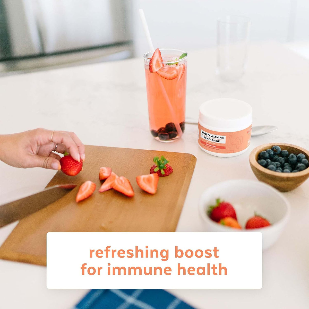 Wink Well Boost Vitamin C Powder – Immune Support & Antioxidant Drink Mix with Vitamin D3, Magnesium & Zinc (30 Servings) - görsel 8