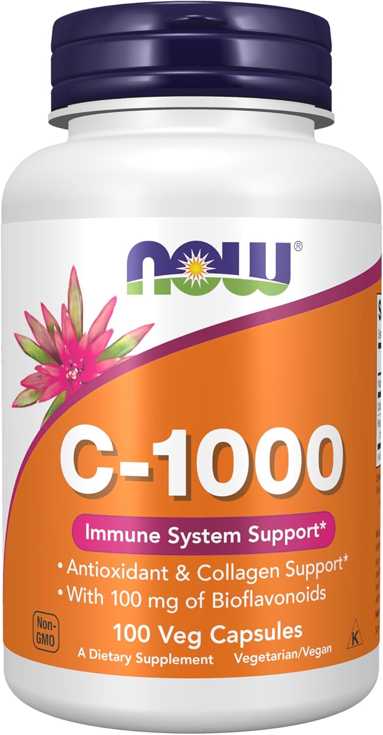 NOW Foods Vitamin C-1000 with Bioflavonoids, 100 Veg Capsules - görsel 1