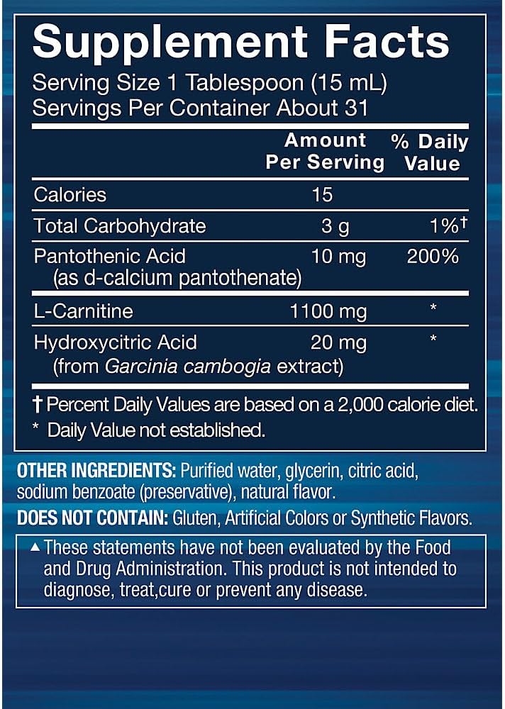 BodyTech L-Carnitine 1100mg – Supports Normal Energy Metabolism, Fatty Acid Metabolism & Muscle Function – Raspberry (473 ml) - görsel 2