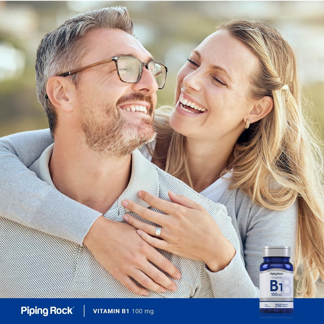 Piping Rock Vitamin B1 100mg | 250 Tablets | Thiamine Supplement - görsel 6