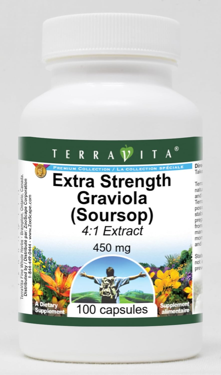 Extra Strength Graviola (Soursop) 4:1 Extract – 450 mg (100 Capsules) - görsel 1