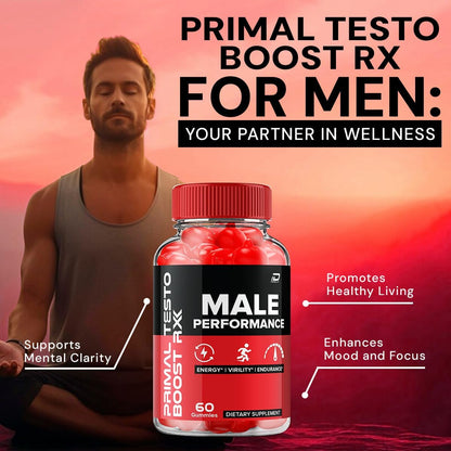 Primal Testo Boost RX ACV Gummies for Men – All-Natural Supplement