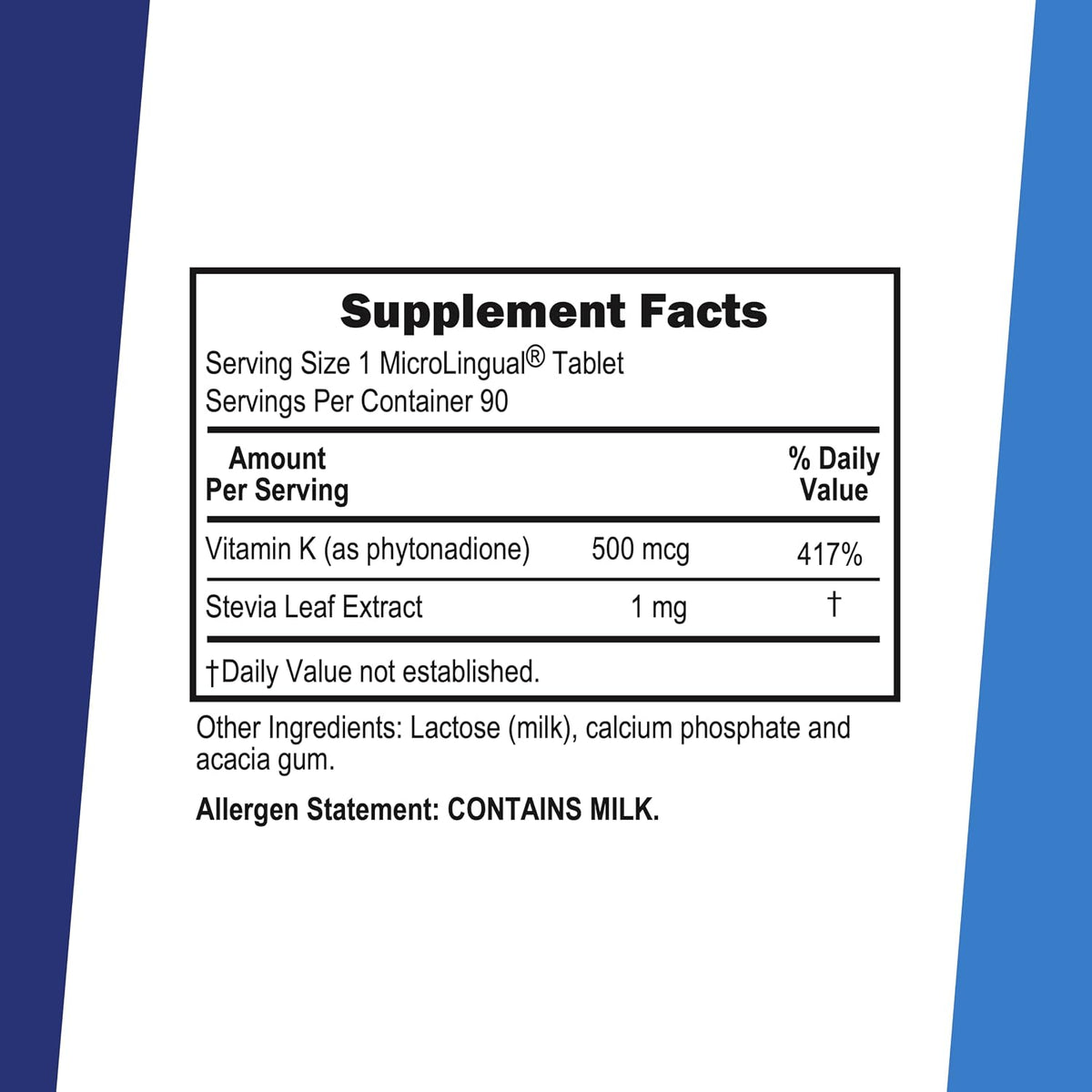 Superior Source Vitamin K1 500 mcg – Bone & Blood Health Support – Vitamin K Supplement for Coagulation & Calcium Absorption – 100 Sublingual Dissolving Tablets - görsel 2