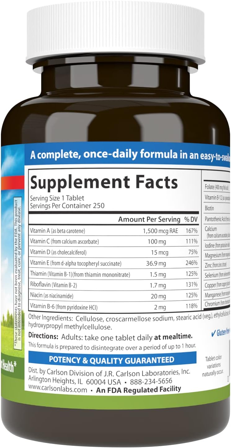 Carlson Mini-Multi Multivitamin Tablets, 250 – Those with busy lifestyles who want a quick, one-a-day solution. – Image 2
