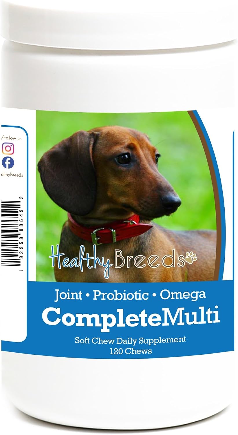 Healthy Breeds Dachshund All in One Multivitamin Soft Chew, 120 Count - görsel 1