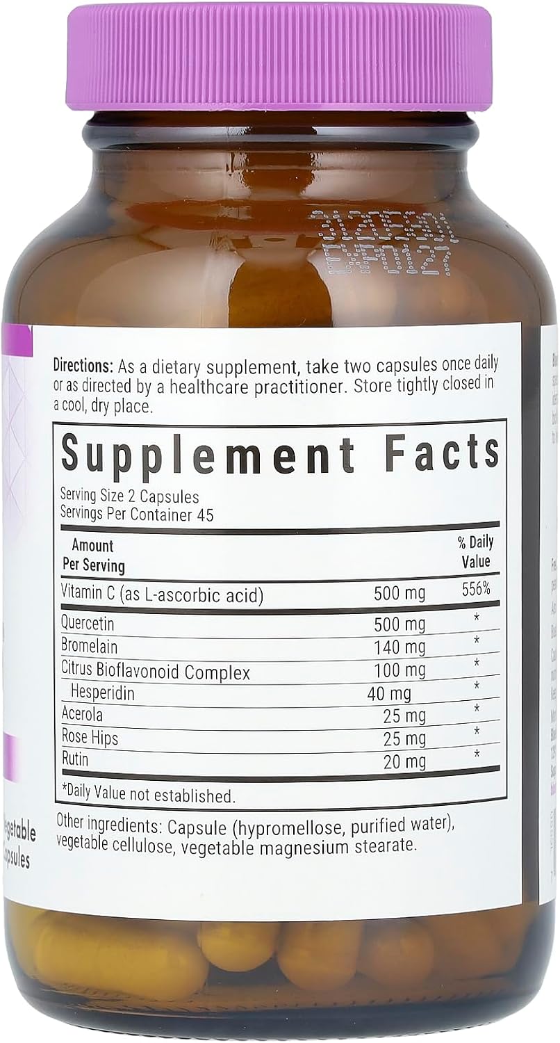 BlueBonnet Super Quercetin Vitamin C Food Supplement, 90 Capsules - görsel 2