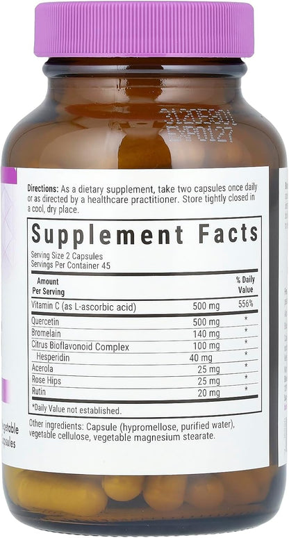 BlueBonnet Super Quercetin Vitamin C Food Supplement, 90 Capsules