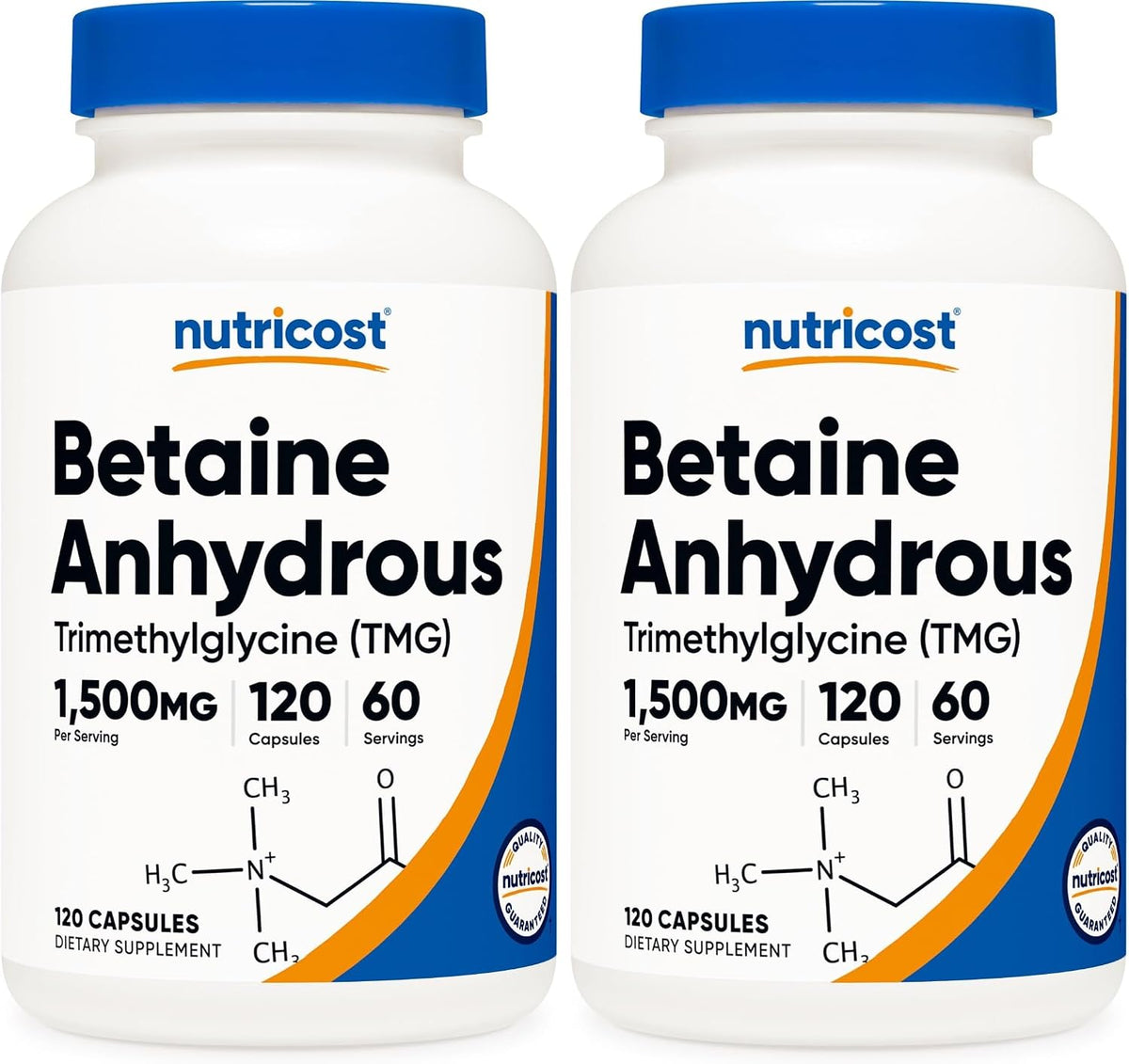 Nutricost Betaine Anhydrous Capsules 1500mg (3 Bottles) - görsel 9