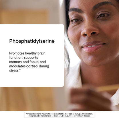 THORNE Phosphatidylserine – Cognitive Function & Stress Support Food Supplement – 60 Capsules