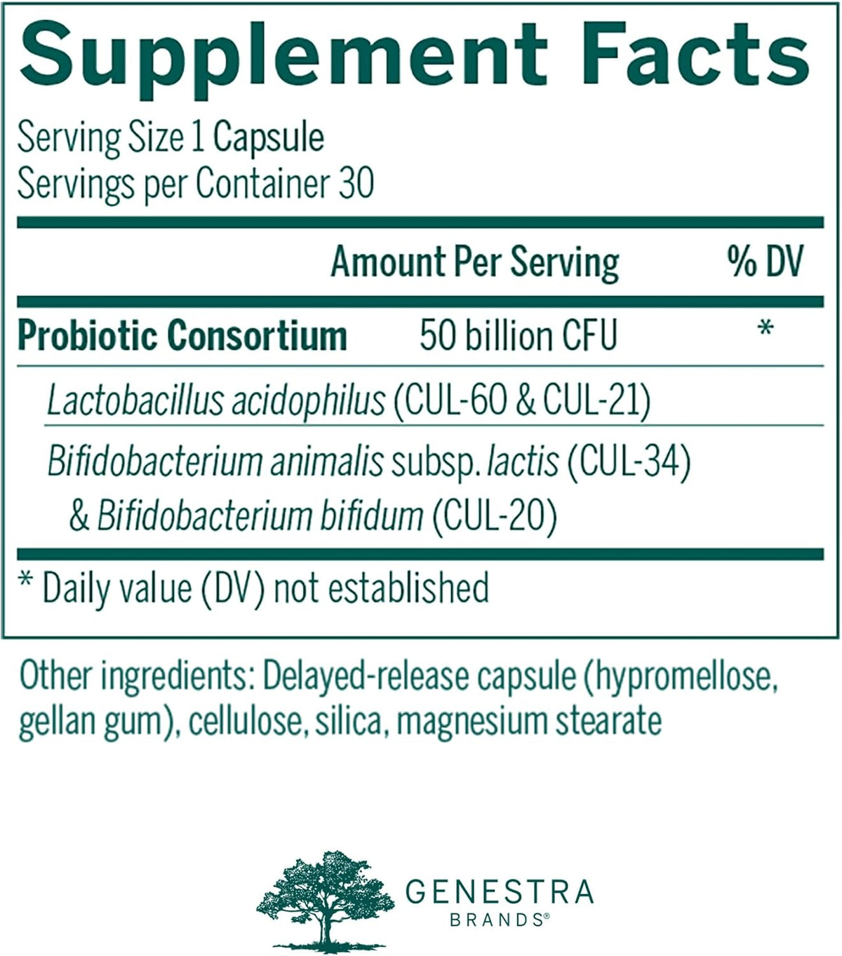 Genestra Brands HMF Intensive 50 – Supports GI Health, Abdominal Comfort and Healthy Microflora (30 Vegetarian Capsules) - görsel 2