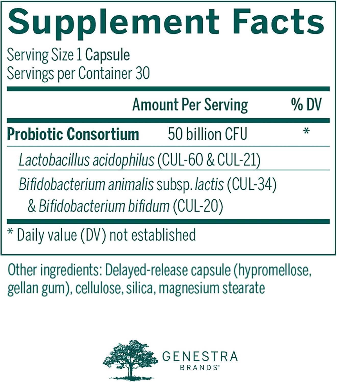 Genestra Brands HMF Intensive 50 – Supports GI Health, Abdominal Comfort and Healthy Microflora (30 Vegetarian Capsules) - görsel 2