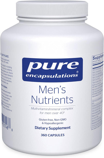 Pure Encapsulations Men's Nutrients - Multivitamin & Mineral Supplement for Men Over 40 (360 Capsules)
