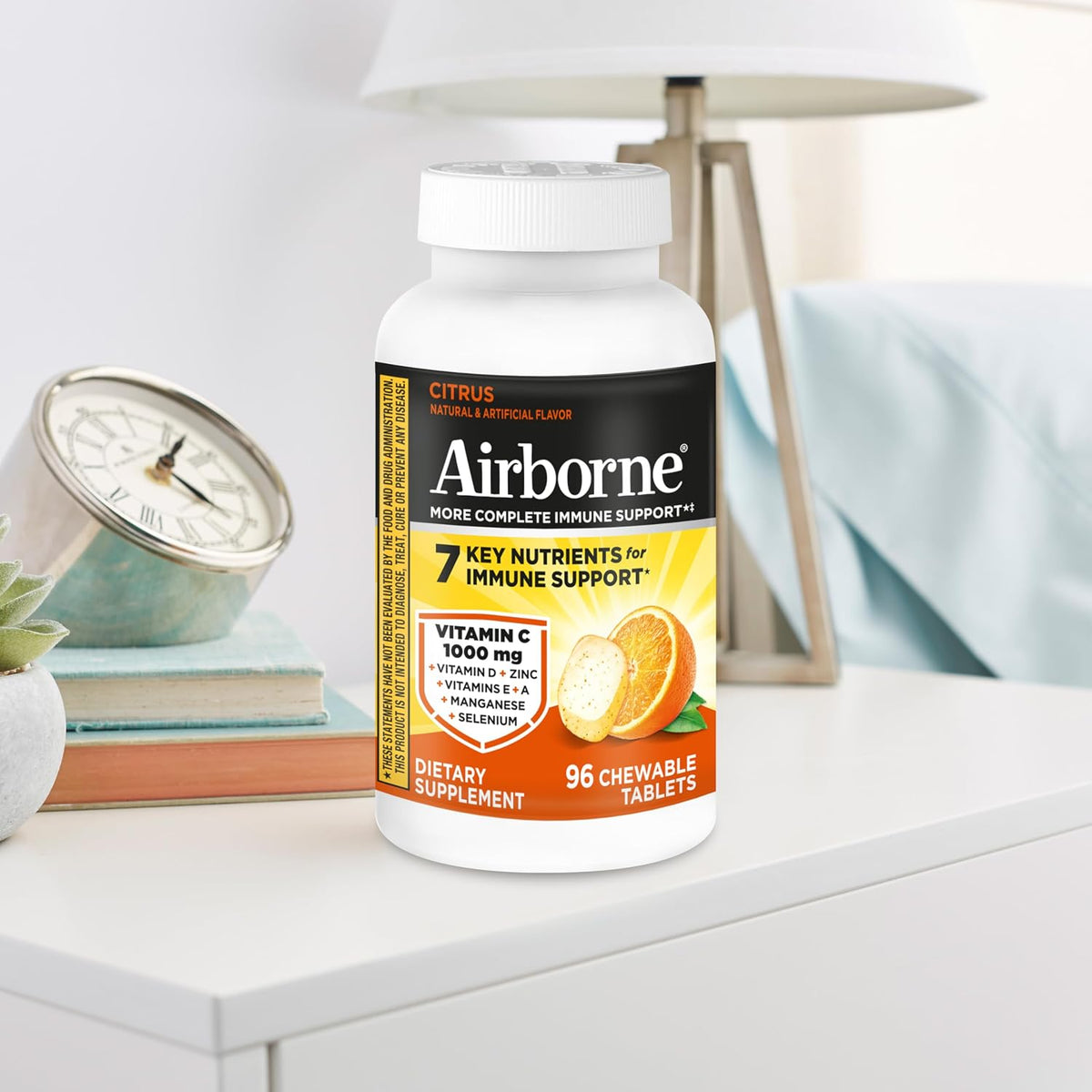 Airborne Vitamin C 1000mg Citrus Chewable Tablets (96 Count) - görsel 10