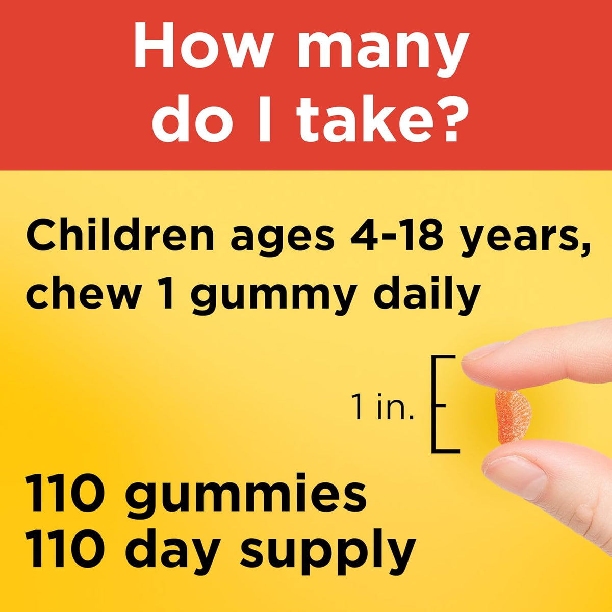 Nature Made Kids First Vitamin C Gummies, Tangerine Flavour, 110 Gummies - görsel 3