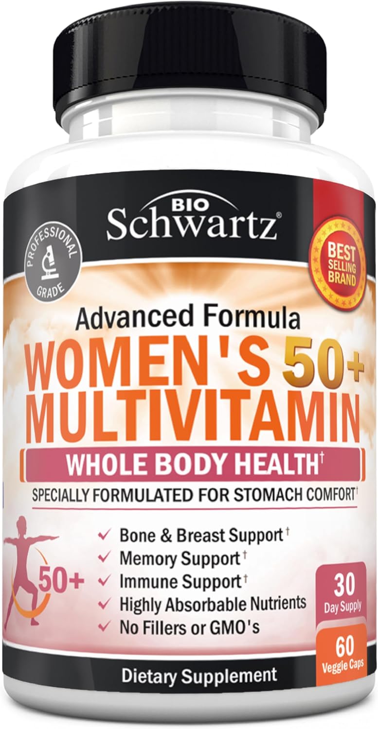 BioSchwartz Daily Multivitamin for Women Over 50 – 60 Capsules - görsel 8