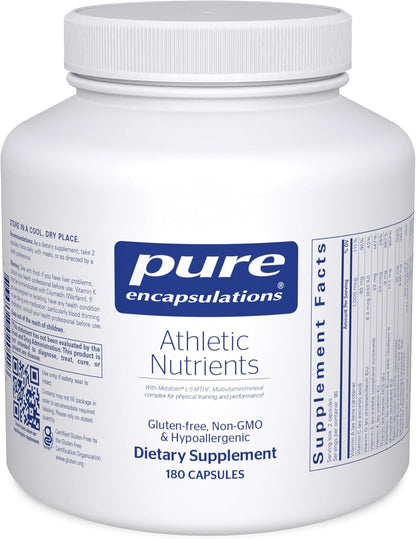 Pure Encapsulations Athletic Nutrients - Multivitamin/Mineral Complex for Exercise Performance and Training - 120 Capsules