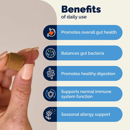 Vetnique Glandex Dog Probiotic Chews, Daily Probiotics for Dogs 5 Strains, Prebiotics & Digestive Enzymes for Gut and Immune Health, Vet Formulated for Occasional Diarrhoea (120ct Chews)