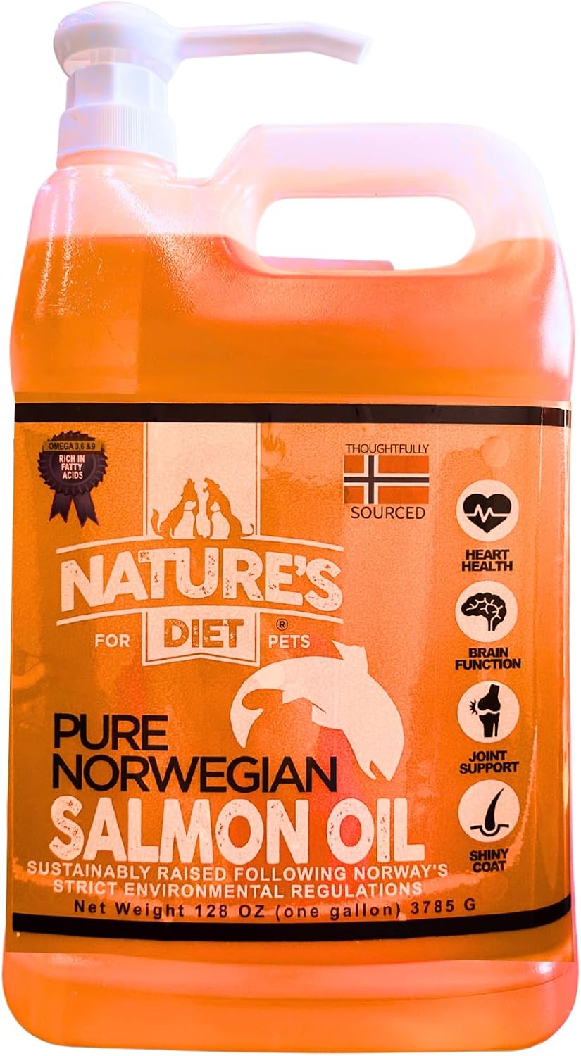 Nature's Diet Norwegian Salmon Oil for Dogs & Cats – Natural Omega-3 Supplement, 946 ml - görsel 8