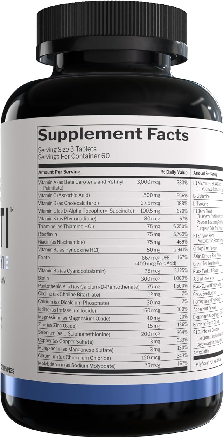 Rule 1 Proteins Men's Daily Multi - 180 Tablets, 60 Day Supply - görsel 2